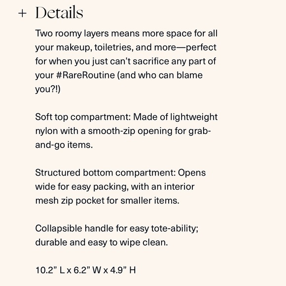 New Rare Beauty Puffy Toiletry Bag - Picture 17 of 17